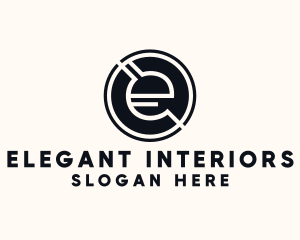 Modern Letter E logo design