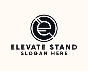 Modern Letter E logo design