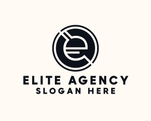 Modern Letter E logo design