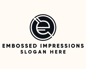 Modern Letter E logo design