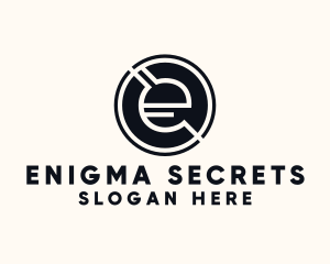 Modern Letter E logo design