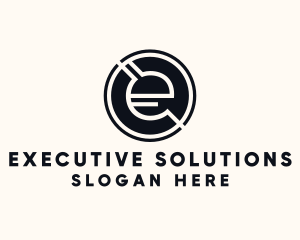 Modern Letter E logo design