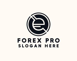 Forex - Modern Letter E logo design