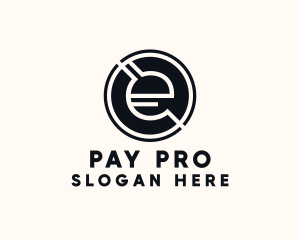 Payment - Modern Letter E logo design