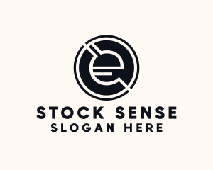 Stocks - Modern Letter E logo design
