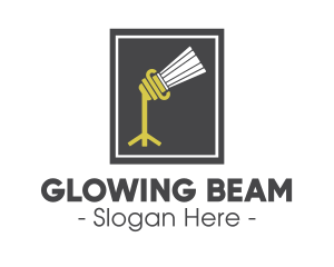 Spotlight Beam Pillar logo design