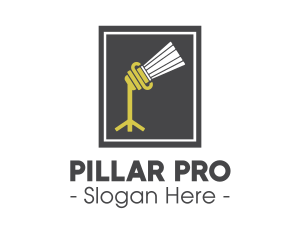 Pillar - Spotlight Beam Pillar logo design