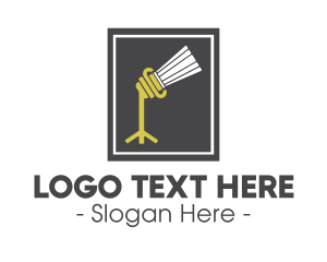 Legal Assistant - Spotlight Beam Pillar logo design