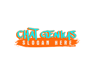 Colorful Grunge Wordmark Logo