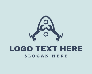 Utility - Wrench Hammer Gear Tool logo design