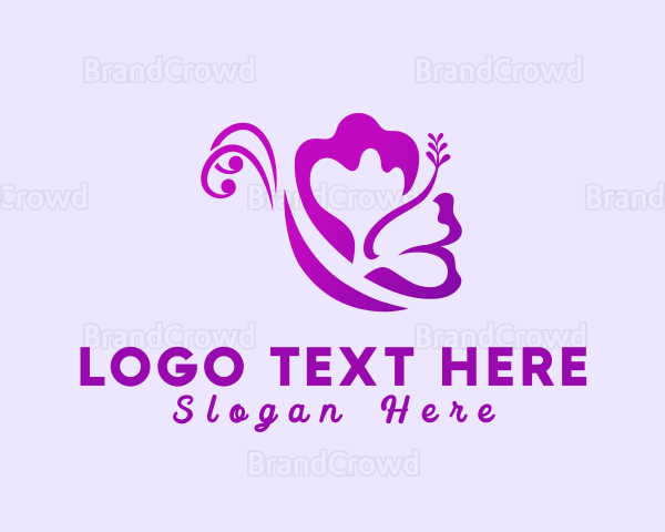 Flower Insect Butterfly Logo