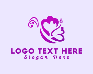 Natural - Flower Insect Butterfly logo design