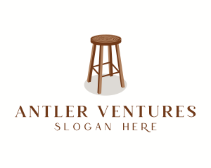 Wood Chair Stool logo design