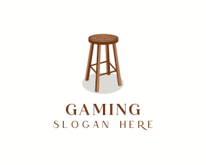 Seat - Wood Chair Stool logo design