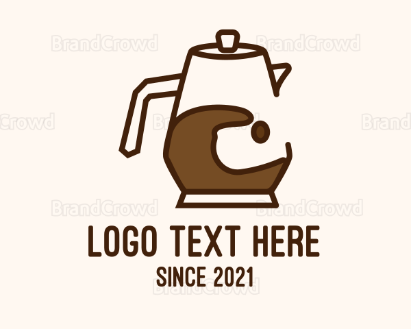 Brown Coffee Pitcher Logo