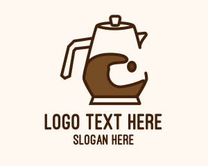 Brown Coffee Pitcher  Logo