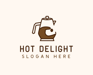 Brown Coffee Pitcher  logo design