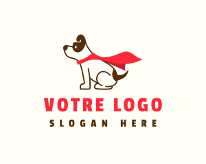 Super Hero Pet Dog Logo