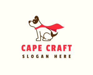 Super Hero Pet Dog logo design