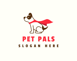 Super Hero Pet Dog logo design