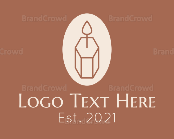 Hexagonal Wax Candle Logo