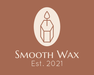 Hexagonal Wax Candle logo design