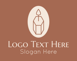 Hexagonal Wax Candle Logo