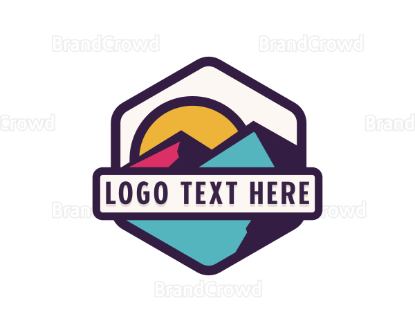 Hiking Mountain Outdoor Logo