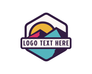 Camping - Hiking Mountain Outdoor logo design