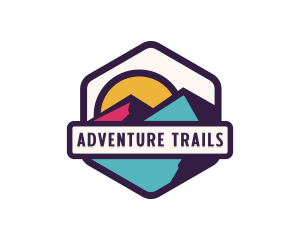 Hiking Mountain Outdoor logo design