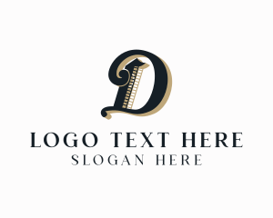 Marketing - Luxury Jewelry Letter D logo design
