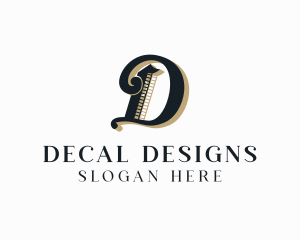 Luxury Jewelry Letter D logo design