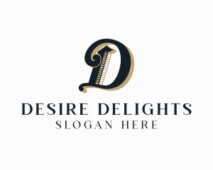 Luxury Jewelry Letter D logo design