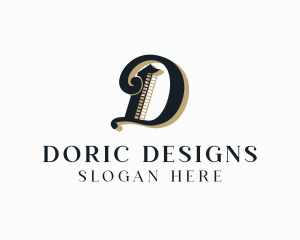 Luxury Jewelry Letter D logo design