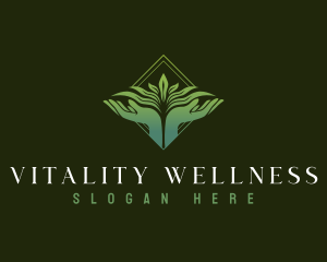 Nature Hand Wellness logo design