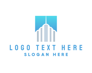 Homeowners - Urban Skyscraper Building logo design
