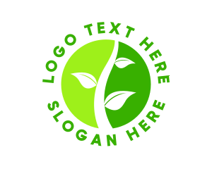 Vegetarian - Agricultural Gardening Sprout logo design