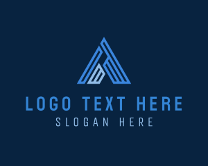 Consultant - Property Triangle Letter A logo design