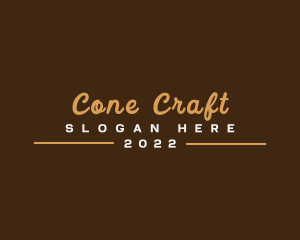 Retro Cursive Business logo design