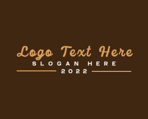 Retro Cursive Business Logo