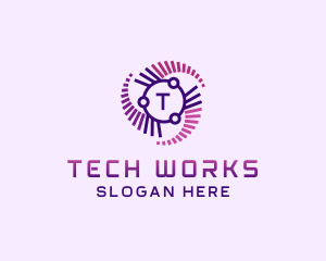 Cyber Tech Developer logo design