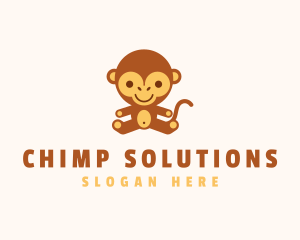 Monkey Stuffed Toy  logo design