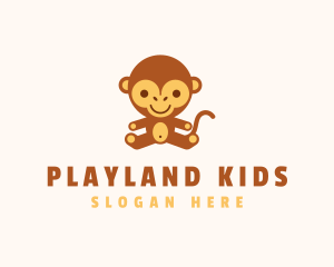 Monkey Stuffed Toy  logo design