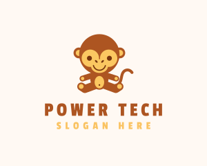 Toy Shop - Monkey Stuffed Toy logo design