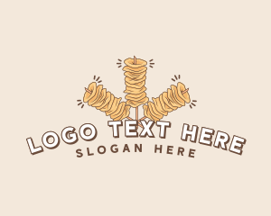 Steamed Cake - Filipino Street Food Cuisine logo design