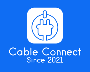 Cable - Power Plug Icon logo design