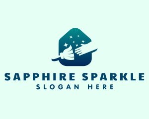 Clean Sparkles Housekeeping logo design