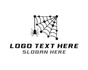 Insect - Network Spider Web logo design