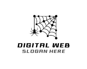 Web - Network Spider Web logo design