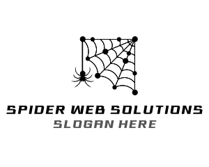 Network Spider Web logo design